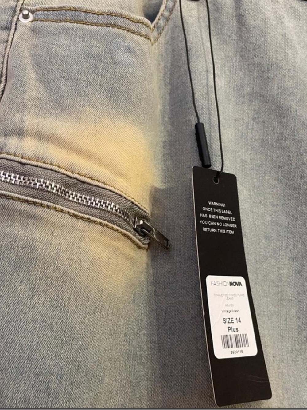 TINTED & LACED JEANS - NEW - Picture 6 of 8